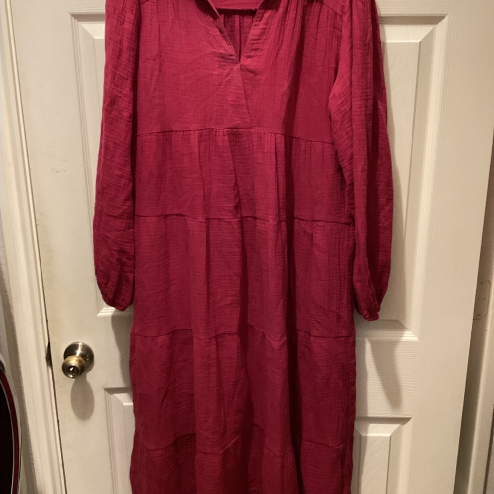 UMGEE Red Long Sleeve Dress Small